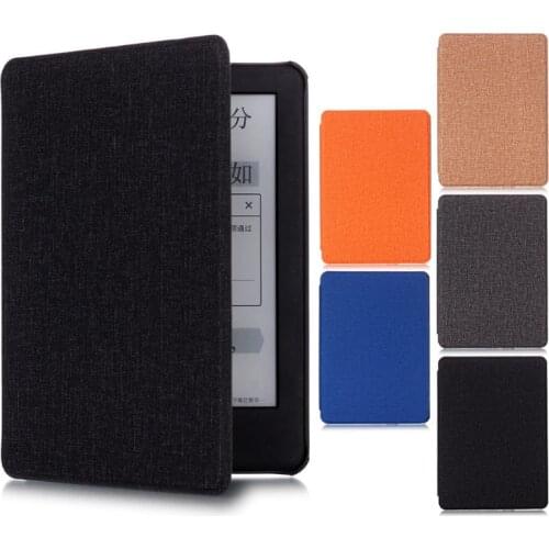 PU Leather Cloth Flip Ebook Case for Amazon Kindle Auto Sleep E-reader Protective Cover for Kindle 2019 6.0 Inch C26