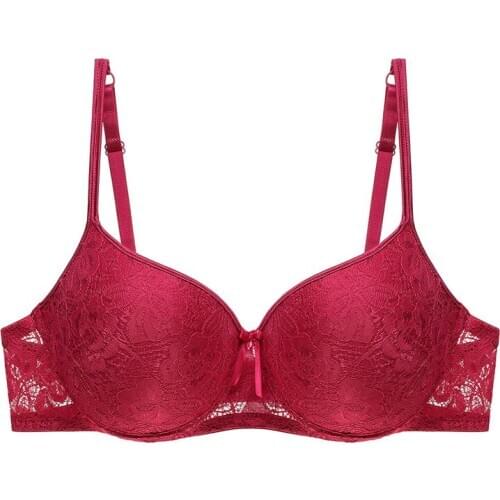 Quality Women Sexy Push Up Bras Ladies Sexy Deep V Bra Women Stylish Floral Lace Non Padded Bras For Femme Plus Size