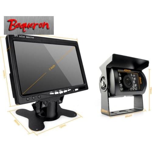 2018 Truck Van Trailer Buses Car Rear View Camera wired Wireless IR Night Vision Kit 7" TFT LCD Monitor High Solution 420 TVL