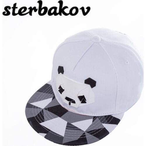 2018 Summer New Panda Cartoon Adjustable Baseball Caps SnapBack Hats For Men Young Women Fashion Animal Hip Hop Sun Bone Hat