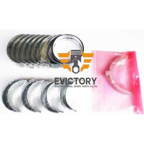 Kubota V2003 V2003DI V2003T overhaul gasket kit + main conrod con rod bearing se