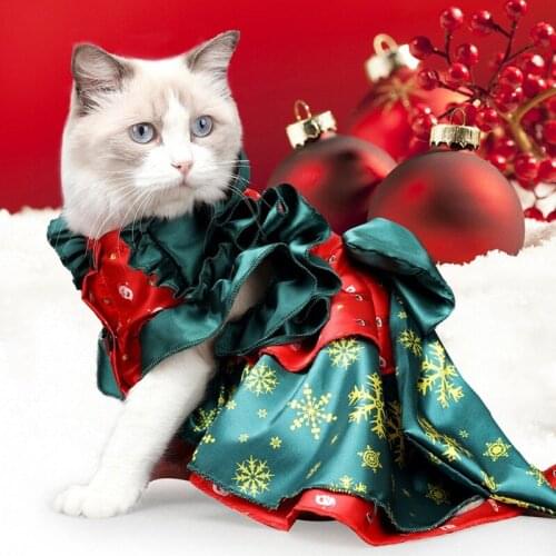 Halloween Pet Cat Costumes Cute Cosplay Christmas Tree Coat Cat/Dog Kitten Puppy Cape Kawaii Pet Clothes Party Costume Suit