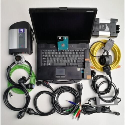 MB Star C4 SD Compact 4 and Icom Next with V12/2020 Software in 1TB HDD Used Toughbook CF-52 4G for Auto Diagnostic Tool
