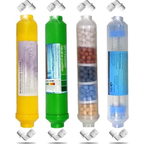 Mineralizing Weak Alkaline , Mineral , +Ph Multistage Water Filter Cartridges Reverse Osmosis System Purifier With 2Pcs Fitting