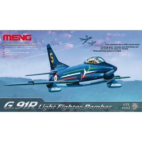 Meng Model DS-004 1/72 G.91R Light Fighter-Bombe - Scale Model Kit