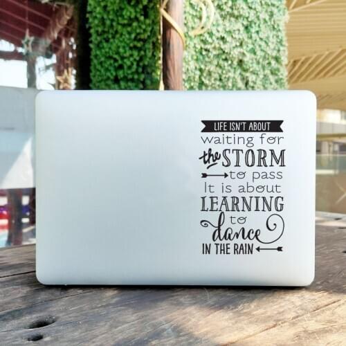 Life Philosophy Inspire Quote Laptop Sticker for MacBook Pro 16" Air Retina 11 12 13 15 inch Mac Book Skin 14" HP Notebook Decal