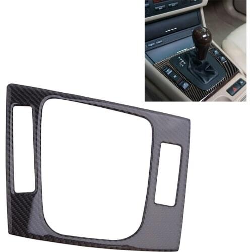 Carbon Fiber Car Inner Gear Shift Box Panel Trim Cover Sticker Fit For BMW 3 Series E46 1998-2000 2001 2002 2003 2004 2005