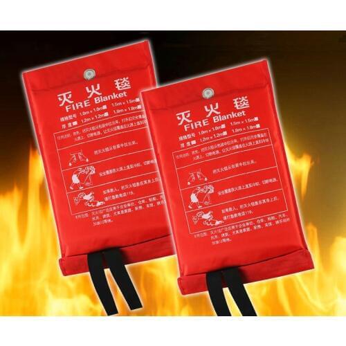New 1.5MX1.5M Fiberglass Household Fire Blanket Emergency Survival Fire Tents Personal Safety Fire Extinguisher Tents