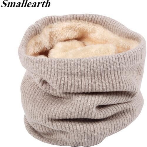 New Womens Cotton Collar Mens Neck Warm Scarf Autumn Winter Men Plus Thick Velvet O-Scarf Male Female Warm Scarf Neck Collar
