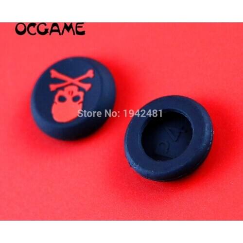 OCGAME For PS4 xbox one ps3 Controller Wholesale Skull Head grips Silicone Thumb Grip Joystick Cap joystick grips 500pcs/lot