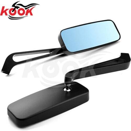 On sale Rectangle motorcycle rearview mirror 10mm 8mm motorbike Accessories for yamaha parts honda suzuki mirrors honda kawasaki