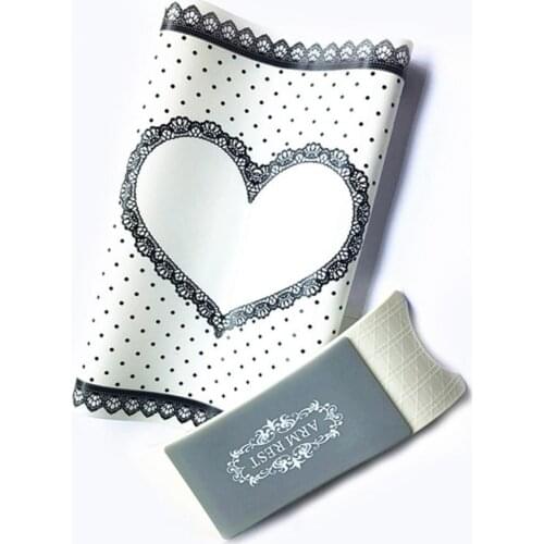 Nail Art Table Hand Cushion Pillow Foldable Washable Silicone Table Mat + Hand Pillow Salon Manicure Tool Wrist Support