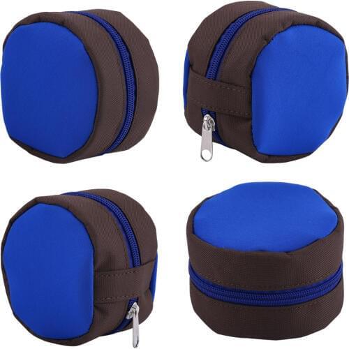 Outdoor Portable Fishing Bag Fly Fishing Reel Zipper Storage Pouch Protective Case Bag for Drum/Spinning Reel Fishing Pouch Bag