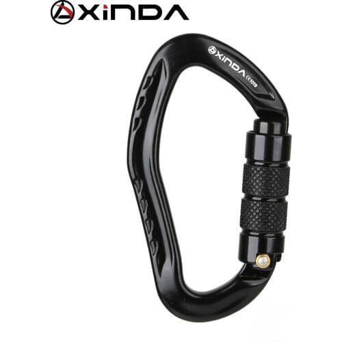 XINDA Professional Rock Climbing Carabiner 22KN Safety Pear-shape Safety Buckle Camping Hiking Survival Kit Protective Equipment
