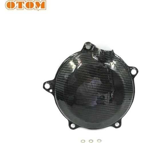 OTOM Pit Dirt Bike Clutch Cover Guard Protector Motorcycle Carbon Fiber Clutch Case Protection For KTM 450 500 XCF SXF EXC XCW