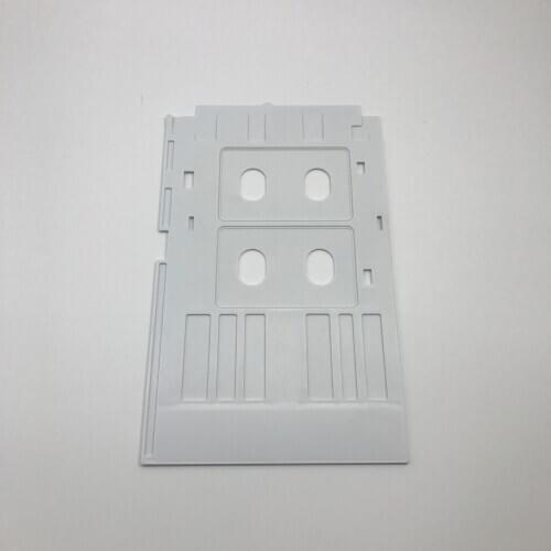 Free Shipping High Quality 10pcs White PVC ID Card Tray Plastic Card Printing Tray for Epson R260 R265 R270 R280 R290 R380 R390