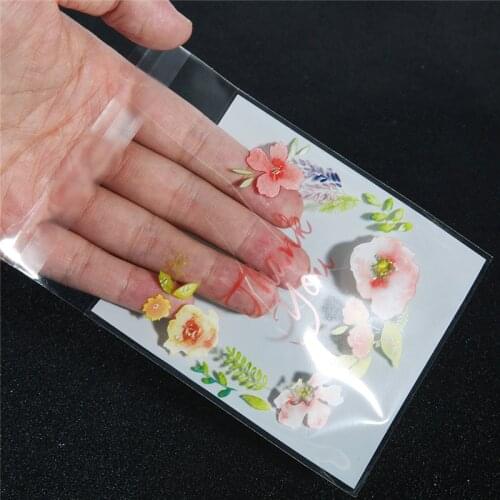 100pcs/lot Thank You Plastic Packaging Bag OPP Bags Plastic Wedding Cookie Candy Bag Christmas Birthday Party Wedding Gift Bag