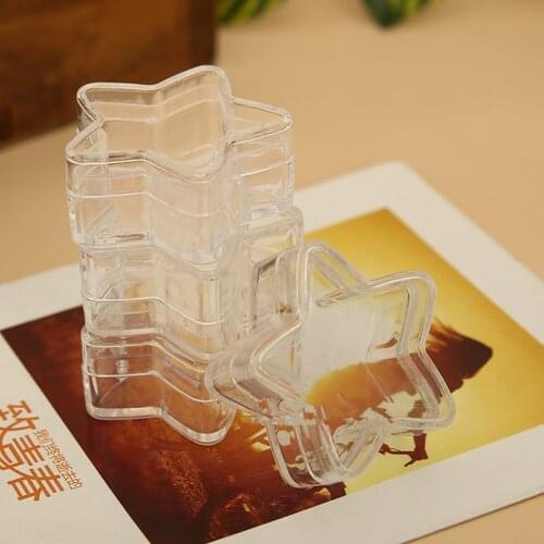 2000pcs Transparent Plastic Star Shape Container Home Wedding Party Christmas Candy Box Decoration NO228