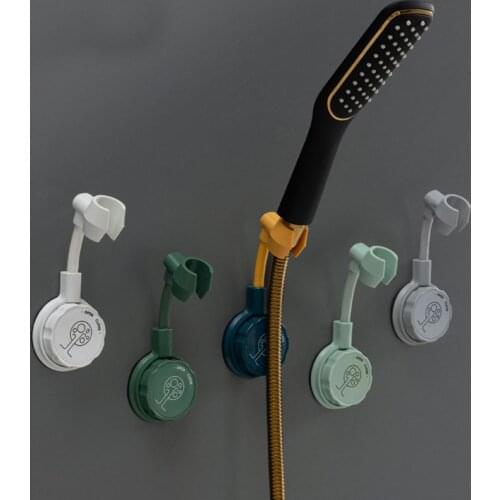 360° Shower Head Holder Punch-Free Adjustable Wall Mounted Adjusting Bracket Base Mount Brackets Bathroom Accessories