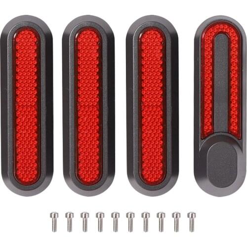 4Pcs Safety Reflective Rear Wheel Hub Covers Protective Back Shell for Xiaomi Mi Electric Scooter Pro 2 M365 Scooter Accessories