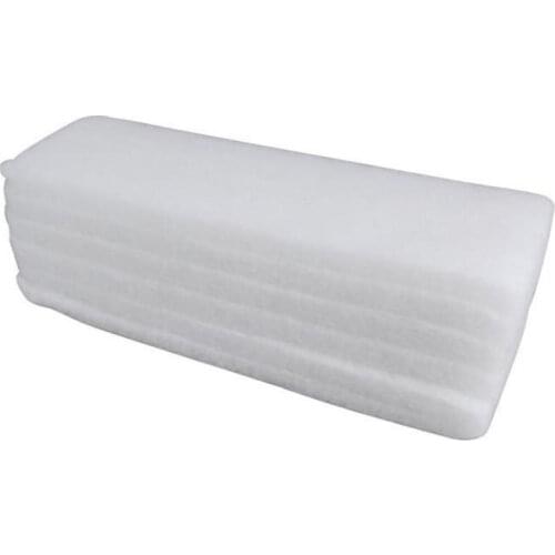 6 Pcs/Lot Aquarium Filter Cotton Sponge Fish Tank Biochemical Filter Media Aquatic Pet Supplies Cleaning Water White 38x12x2cm