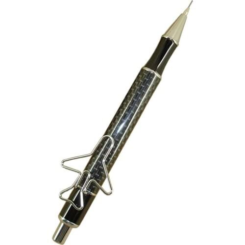 ACMECN Unisex Brand 0.7mm Mechanical Pencil Carbon fiber Pen barrel with Air Plane style Clip Cute Business Gifts Drawing Pencil