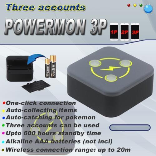 2020 Dual Catch Monster Powermon for Powermon Go Plus Auto Catch for Bluetooth 3 Trainers use AA batteries