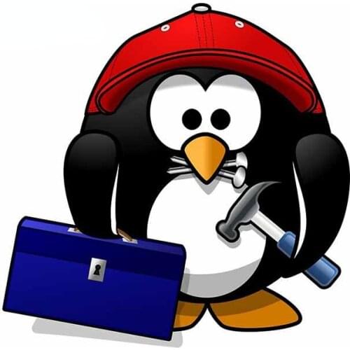 13cm x 12.9cm for The Penguin Car Stickers Windshield Personality Trunk Decal Cartoon Bumper Vinyl Car Wrap
