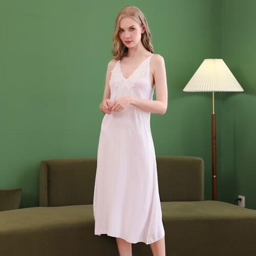 White Nightgown Sleepwear Lady Nightdress Women Princess Nightgowns Comfortable Nightgowns Dress INS Fashion Sleepwear Fairy PJs
