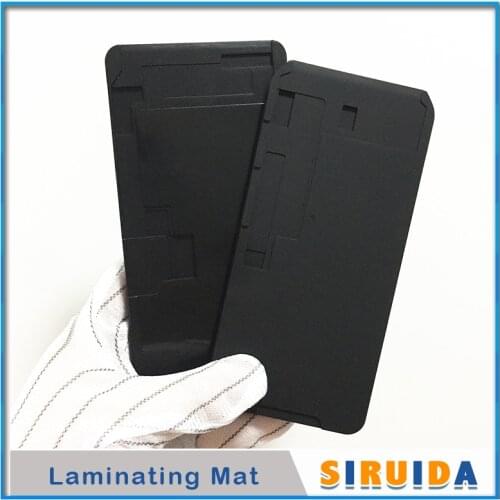 No Bend Flex) Black Rubber Pad Mat Mold Mould For iPhone 12 12mini 11Pro XS max X XR LCD Touch Screen Laminating