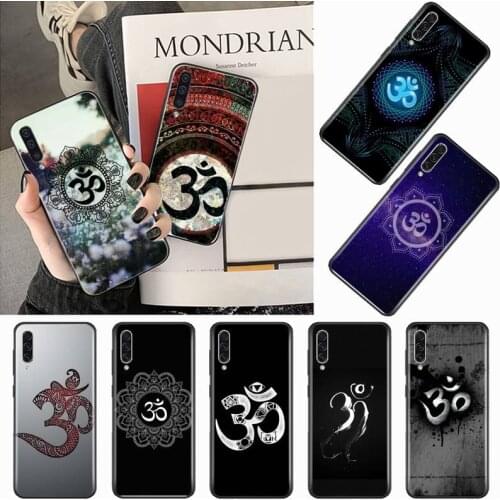 Aum Om Namaste Symbol Zen Yoga Phone Case For Samsung galaxy S 9 10 20 A 10 21 30 31 40 50 51 71 s note 20 j 4 2018 plus