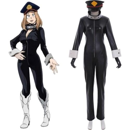 Cosplaydiy My Hero Academia Boku no Hero Akademia Camie Utsushimi Cosplay Costume Adult Women Girls Halloween Jumpsuit Hat L320
