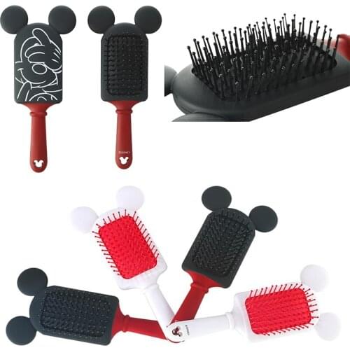 Disney Mickey Minnie Childrens Cartoon Air Cushion Comb Soft Mickey Comb Girl Anti-static Comb Baby Airbag Massage Hair Comb