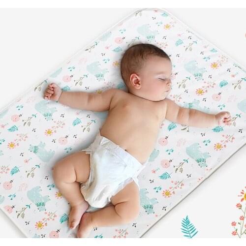 Kids Diapers Pad Cute Newborns Changing Mat Portable Travel Care Changing Mat Toddler Waterproof Nappy Mattress Infant Bedding