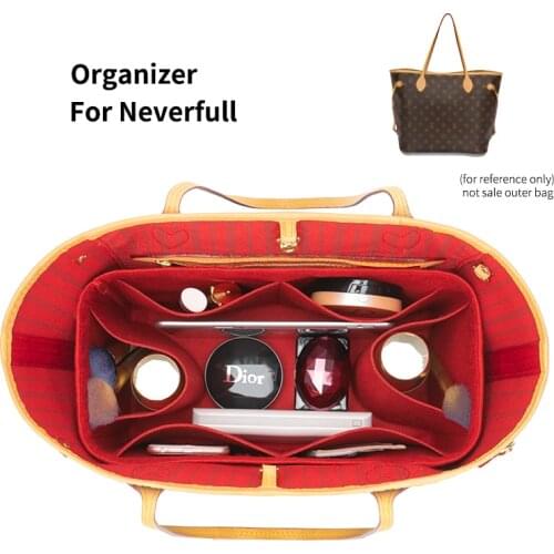 Felt Organizer Insert Womens Tote cosmetic Bag Female Makeup Perfect For Neverfull Handbag
