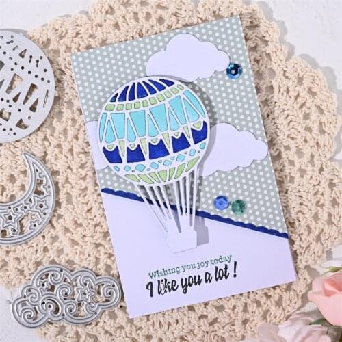 InLoveArts Hot Air Balloon Metal Cutting Dies Scrapbooking For Card Making DecorativeEmbossing Stencils Cuts New Craft Die 2021