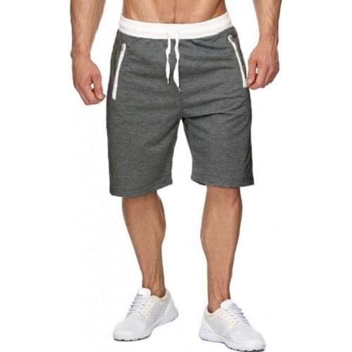 2021 Men Sports Jogging Plus Size Solid Color Drawstring Shorts Fifth Pants short trousers for men casual trousers for men