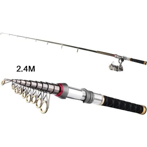 Fishing Rod Telescopic Pole Set Saltwater Freshwater Fishing Gear for Kids Adults Professional,Newly Designed Travel Rod