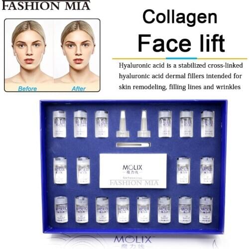 Face Filler Absorbable Collagen Based Protein Thread Fibroin Line Carving Lipolysis Essence Anti Aging Hyaluronic Skin Care set