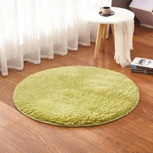 Plush Round Rugs For Living Room Bedroom Carpets Nordic Style Coffee Table Blanket Bedside Mat Computer Chair Yoga Rug