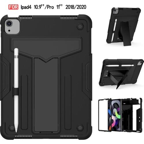Shockproof Kids Case for IPad Air 4 10.9 2020 Case W/ Pencile Holder for IPad Air 4th Gen Stand Cover for IPad Pro 11 2018 2020