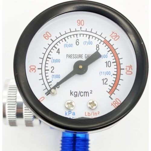 Spray gun regulator Gun pressure gauge spray gun regulator watch air pressure adjustment regulator tail pressure gauge
