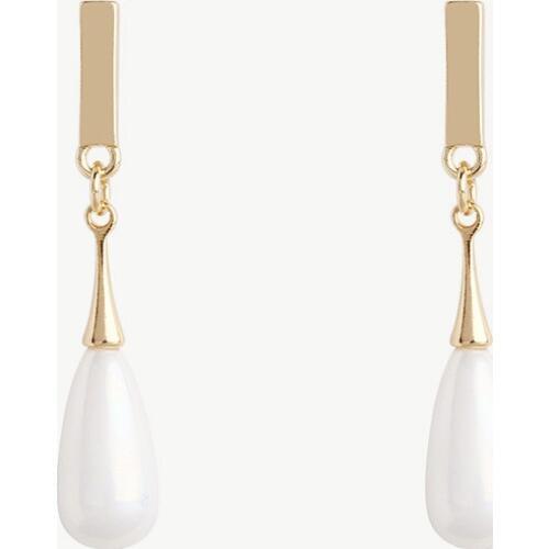 Water Drop Pearl Earrings Women Metal Earing 2018 Boho Bohemian Simple Statement Pendiente Mujer Dangle Teardrop Earrings Aretes