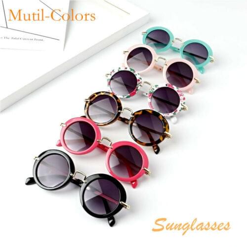 2019 Kid Sunglasses New Hot Metal Glasses Kids Girls Boys Anti-UV Wild Fashion Sunglasses