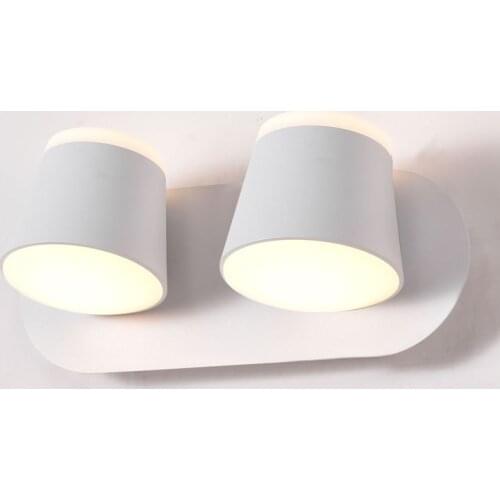 Modern LED Wall Lamp Rotate Nordic Bedroom Bedside Living Room Indoor Sconce Lighting Hallway Aisle Fixture Reading Decor Light