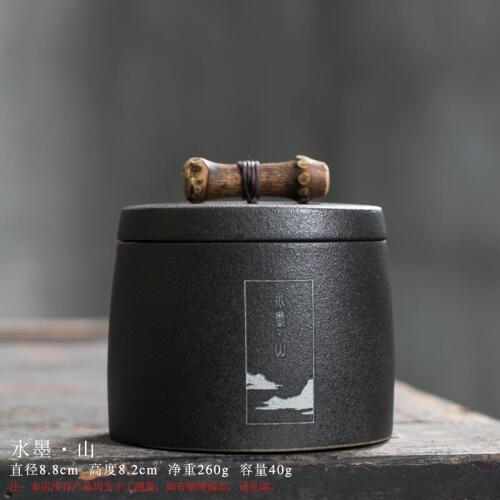 Vintage Leaf Tea Jar Chinese Smell Proof Case Tea Sugar Coffee Canister Saffron Crocus Tea Box Te Verde Tea Container AC50TE