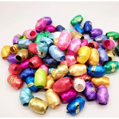 Balloon Ribbons Rope Foil Balloon Laser White Rose Gold Ribbon Roll Wedding Birthday Party Decoration Air Balloon Wrapping Tap