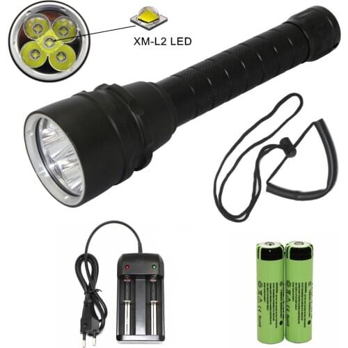 5000 Lumens Diving Flashlight 5x L2 XM-L2 LED 18650 Torch Underwater 60M Waterproof Tactical Flash light Lantern Light