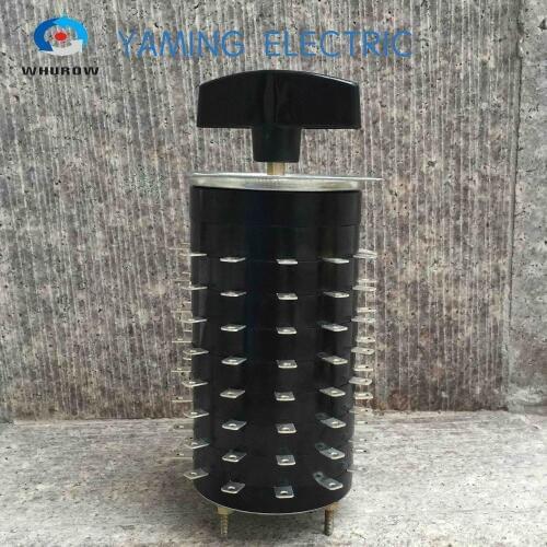 Welder switch 15A 8 Phases poles 11 position 11 brass feet each pole welding machine rotary selector switch KHS-11W8D
