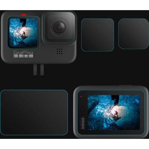 For GoPro Hero 9 Camera Lens Tempered Glass Protective Film HD Screen Protector Cover for GoPro Hero 9 Action Camera Accessories